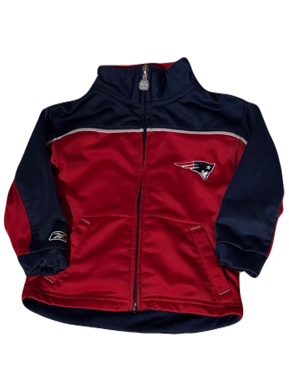 NFL Red and Navy Kids Zip Jacket